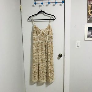 Floral Lace Cut-Out Dress